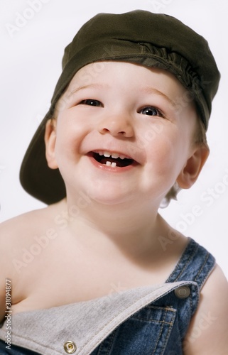 Photo: Head And Shoulders Portrait Of A Boy Laughing Head And Shoulders Portrait Of A Boy Laughing