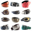 Female and male belts collection #2.Old and new| Isolated