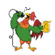 Karaoke Rooster With Lemonade