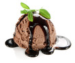 Chocolate ice cream scoop