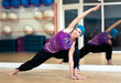 Young woman doing yoga