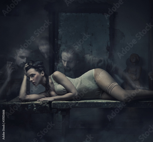 Photo: Fine art image from the series of work : Experimental beauty sho Fine art image from the series of work : Experimental beauty sho