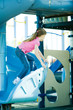 Child on playground equipment