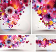 Vector: Flower spring Background set. Flower spring Background set.