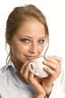 Foto: Mädchen trinkt Kaffee Mädchen trinkt Kaffee