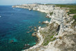 Bonifacio old town on sea cliff, Corsica, France Bonifacio old town on sea cliff, Corsica, France