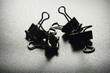 Binder clips, close-up