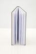 Book standing on end, half-opened, close-up