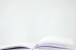 Open book, close-up