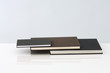 Stacked books, close-up