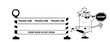 Outlined Police Line And Traffic Police Officer