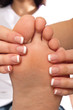 Fußmassage im Wellnesssalon
