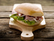 sandwich with parma ham and lettuce