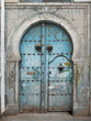 Damaged  old Tunisian front door