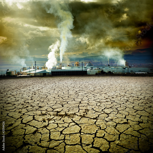 Illustration: concepto de contaminacion y medioambiente concepto de contaminacion y medioambiente