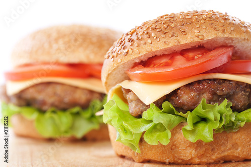 Photo: Two cheeseburgers Two cheeseburgers