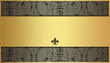 plakette ornament karte hintergrund gold braun
