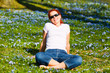 entspanntes sonnenbad