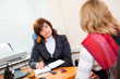 Business woman meets Business woman meets