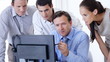 Video: Executives looking at the project on computer Executives looking at the project on computer
