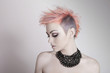 Photo: Attractive Young Woman With a Punk Hairstyle Attractive Young Woman With a Punk Hairstyle