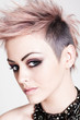 Attractive Young Woman With a Punk Hairstyle Attractive Young Woman With a Punk Hairstyle