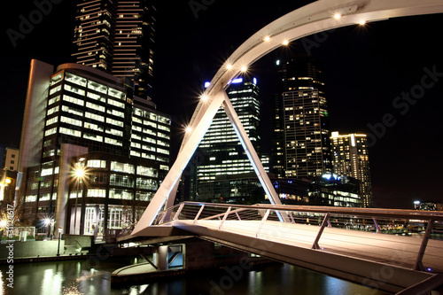 Photo: Melbourne by night. Melbourne by night.