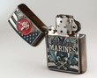 ����: Benzin-Feuerzeug US Army Marines stehend aufgeklappt � Dolph #31124825