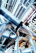 Equipment, cables and piping as found inside of a modern industr Equipment, cables and piping as found inside of a modern industr
