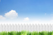 White fence