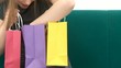 Beautiful Woman with shopping bags