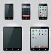Vector tablet computer and mobile phone icons