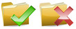 right and wrong yellow folder