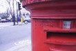 Red letter box in Warwick Avenue