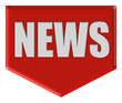 Marker rot Pfeil unten NEWS