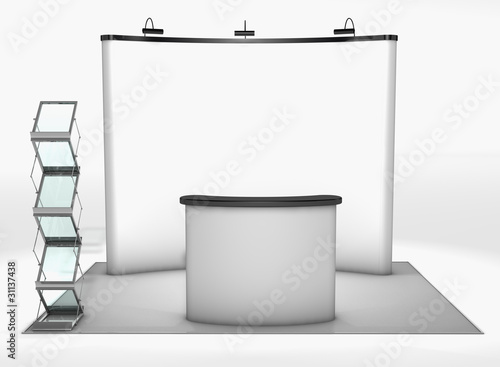 Illustration: trade show counter display trade show counter display