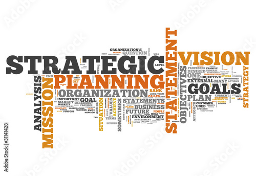 Illustration: Word Cloud "Strategic Planning" Word Cloud "Strategic Planning"