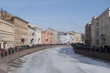 Река Мойка в мартовский день. Санкт-Петербург.