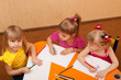 Drawing girls of four