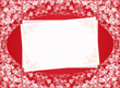 Illustration: red invitation card red invitation card