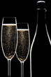 Backlit champagne flutes Backlit champagne flutes