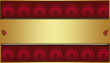 Hintergrund damast mustertapete ornament rot gold verlauf