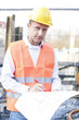 Bauleiter am Arbeitsplatz