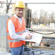 Bauleiter am Arbeitsplatz
