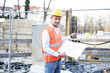 Bauleiter am Arbeitsplatz