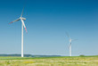 Photo: two wind turbines two wind turbines