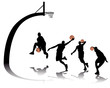 basketball silhouettes