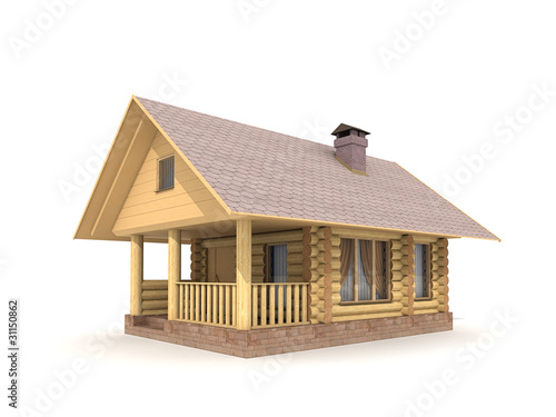Illustration: Wooden Log-house Wooden Log-house
