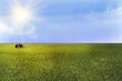 Tractor in the landscape
