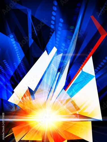 Ilustração: Digital abstract background Digital abstract background